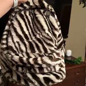 Pottery Barn Faux Fur Backpack